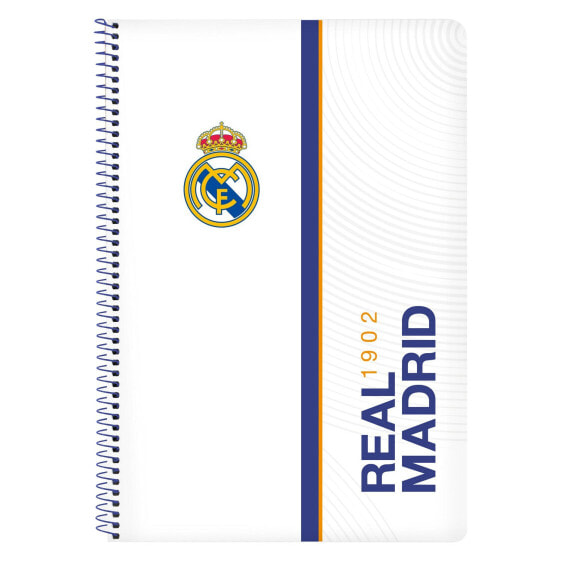 Тетрадь на пружине Real Madrid C.F. 512154066 Синий Белый A4
