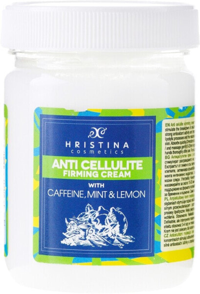 Anti-Cellulite Körpercreme mit Koffein, Minze und Zitrone