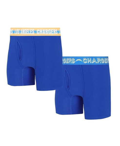 Men's Los Angeles Chargers Gauge Knit Boxer Brief Two-Pack