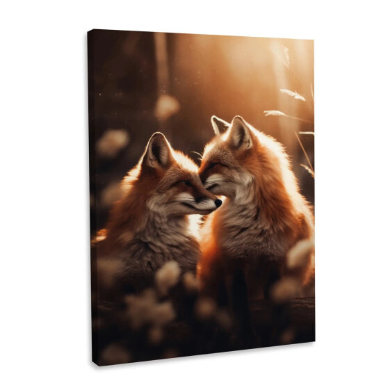 Leinwandbild Fox Romantic