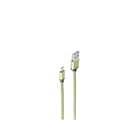 ShiverPeaks BS14-50115 - 0.9 m - USB A - Micro-USB B - USB 2.0 - 480 Mbit/s - Green