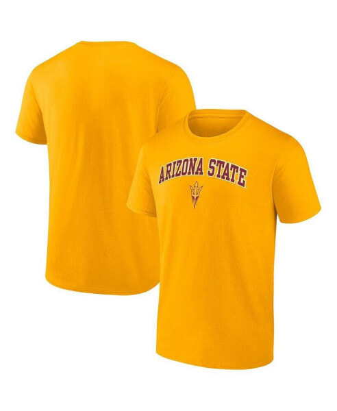 Men's Gold Arizona State Sun Devils Campus T-shirt