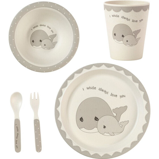 5-Piece Whale Mealtime Gift Set