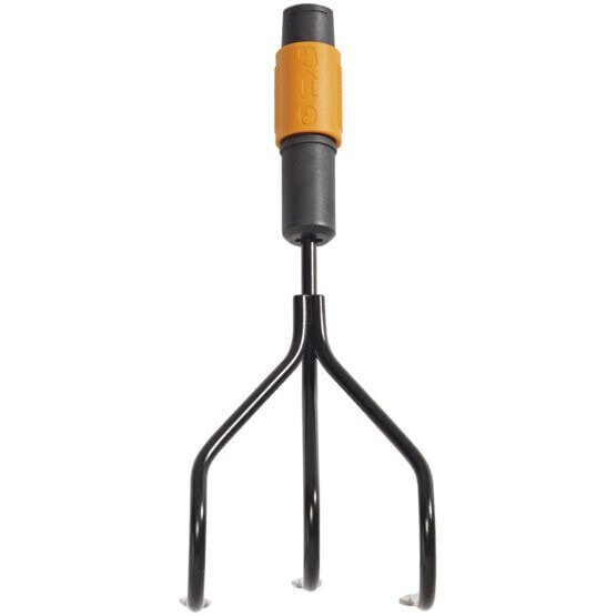 Fiskars QuikFit - Hand cultivator - Metal - Black - Orange - Plastic - 305 mm