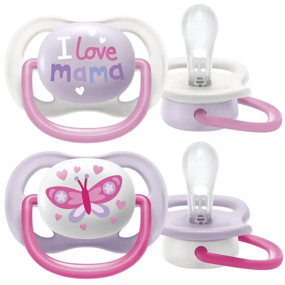 PHILIPS AVENT Ultra Air Collection Happy Pacifiers X2