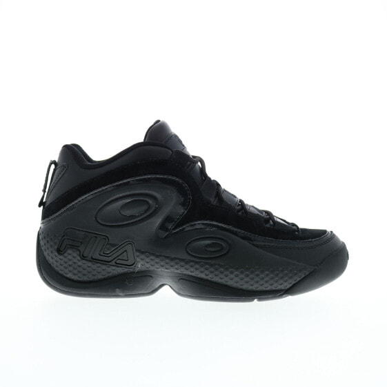 Fila Grant Hill 3 1BM01358-001 Mens Black Leather Athletic Basketball Shoes 8.5