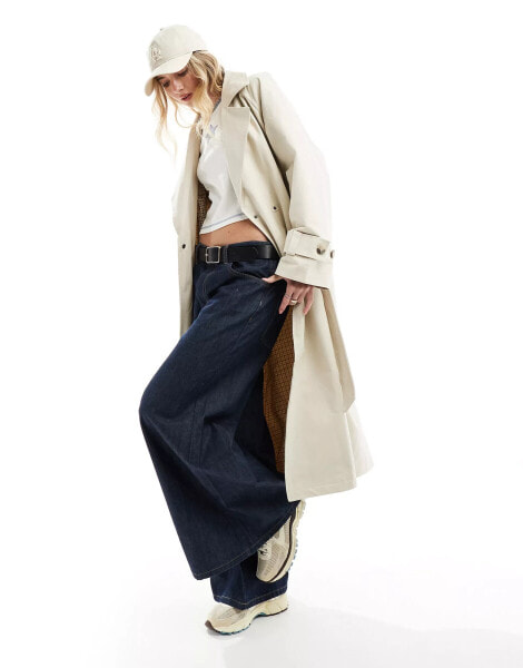 Vero Moda premium belted trench coat in sand