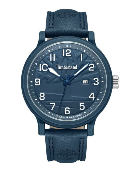 Men's Quartz Driscoll Dark Blue Genuine Leather Watch 46mm