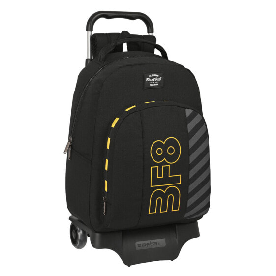 Школьный рюкзак с колесиками Blackfit8 Zone Чёрный 32 x 42 x 15 см