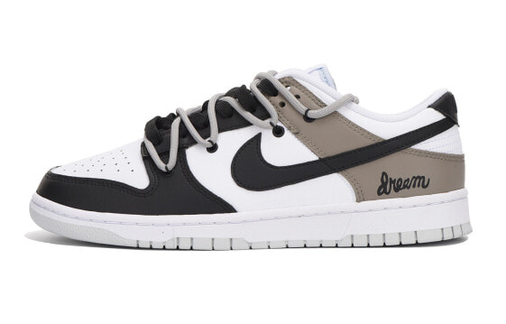 【定制球鞋】 Nike Dunk Low 字母 解构 高街 低帮 板鞋 男款 深棕 / Кроссовки Nike Dunk Low DV0831-101