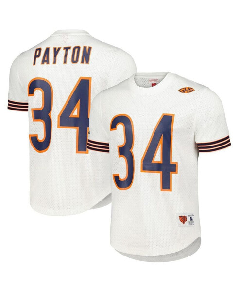 Men's Walter Payton White Chicago Bears Retired Player Name and Number Mesh Top