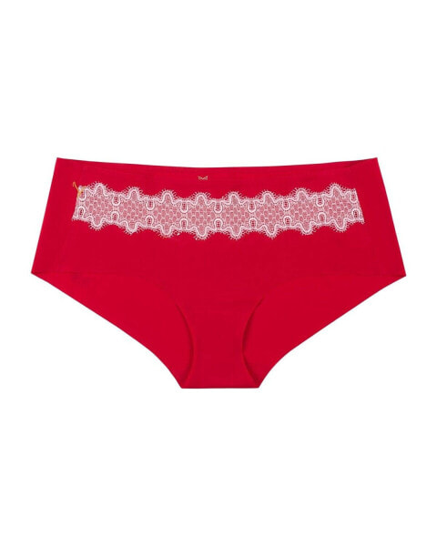 Uwila Warrior 272062 Women's Red/Lilac Happy Seam Brief Panties Size S