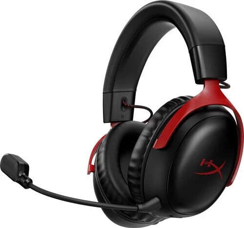 HyperX Cloud III Wireless Gaming Headset - Black/Red (PC, PS5, PS4)