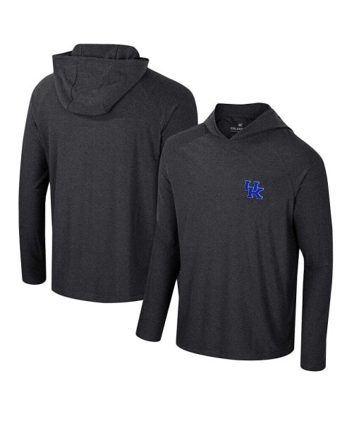 Men's Black Kentucky Wildcats Cloud Jersey Raglan Long Sleeve Hoodie T-shirt