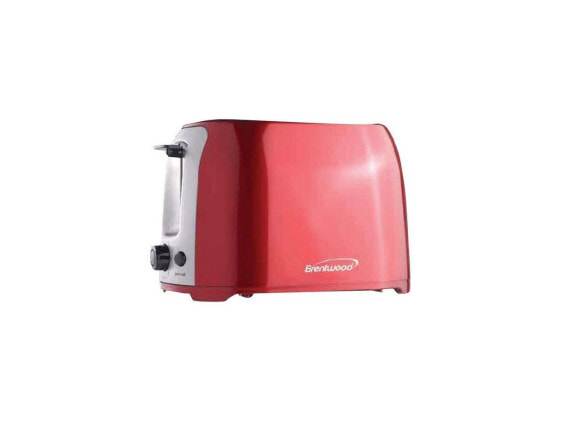 Brentwood TS-292R Red and Stainless Steel 2 Slice Cool Touch Toaster