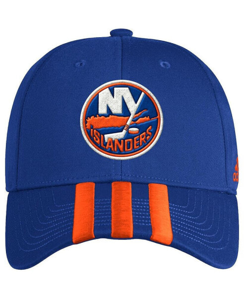 Men's Royal New York Islanders Locker Room Three Stripe Adjustable Hat