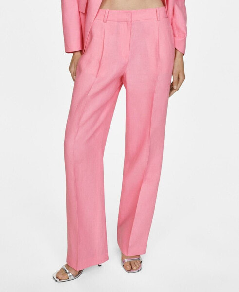 Women's Linen Suit Pants