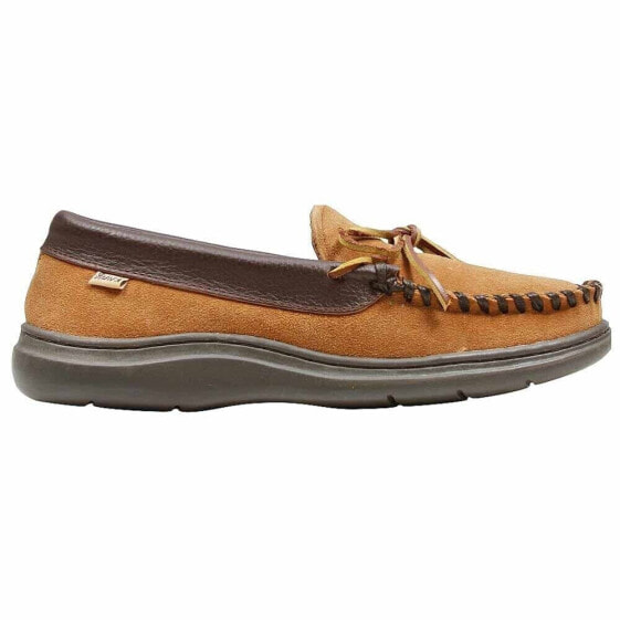 Домашняя обувь L.B. Evans Atlin Boa Moccasin для мужчин коричневая 1131