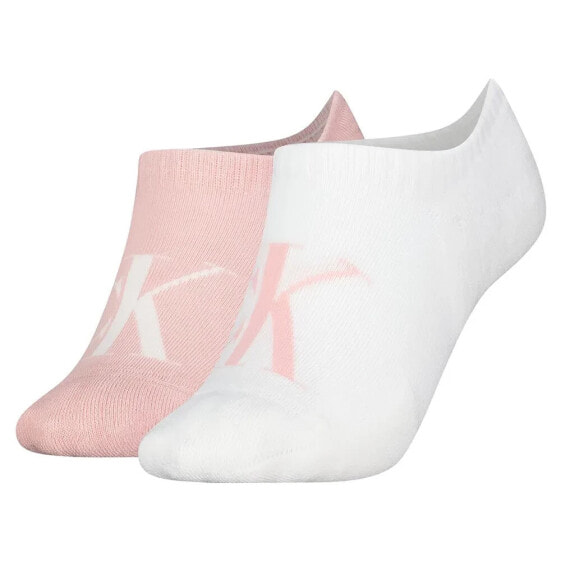 CALVIN KLEIN 701226668 no show socks 2 pairs