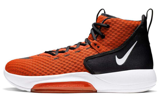 Nike Zoom Rize 1 减震耐磨 高帮 实战篮球鞋 男款 黑橙 / Баскетбольные кроссовки Nike Zoom Rize 1 BQ5468-800