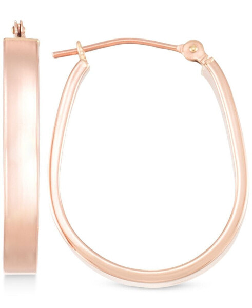 Серьги Macy's Rose Gold Hoops Pear-Shape