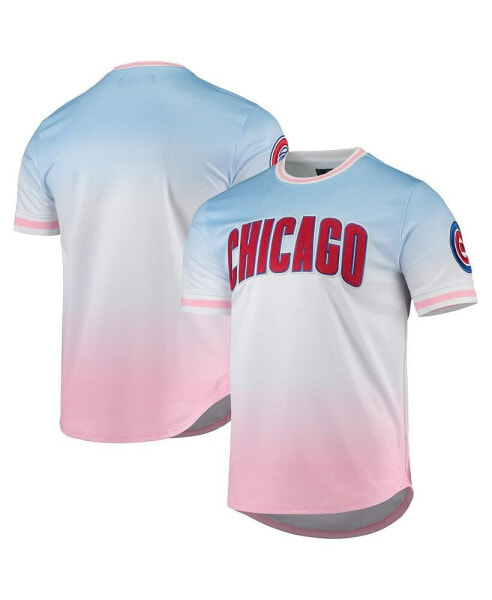 Men's Blue, Pink Chicago Cubs Ombre T-shirt