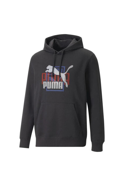 538182-01 Classics Gen Puma Hoodie Erkek Siyah Sweatshirt