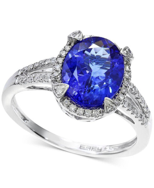 EFFY® Tanzanite (2-5/8 ct. t.w.) and Diamond (1/4 ct. t.w.) Ring in 14k White Gold, Created for Macy's