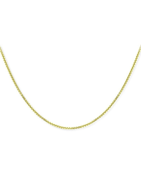 Box Link 18" Chain Necklace in 18k Gold-Plated Sterling Silver, Created for Macy's