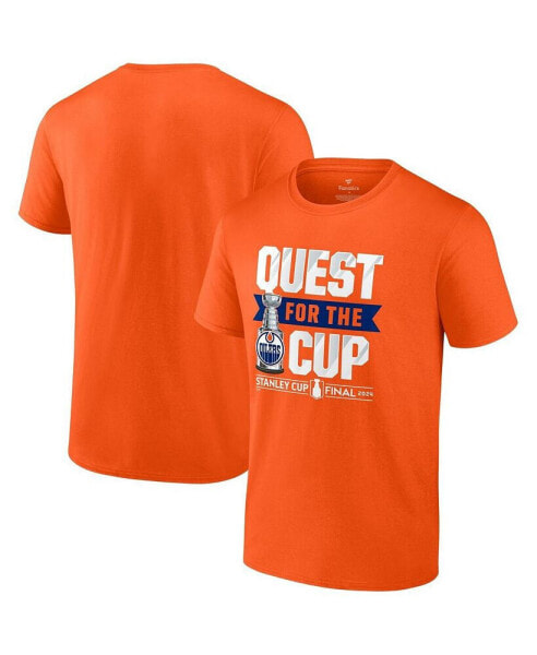 Men's Orange Edmonton Oilers 2024 Stanley Cup Final Quest T-Shirt