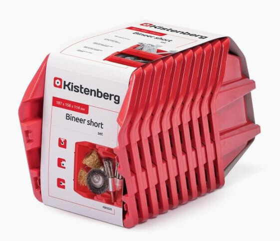 Kistenberg Cuvettes 20 Bineer Short 10 PCS. Красный 187x158x114mm