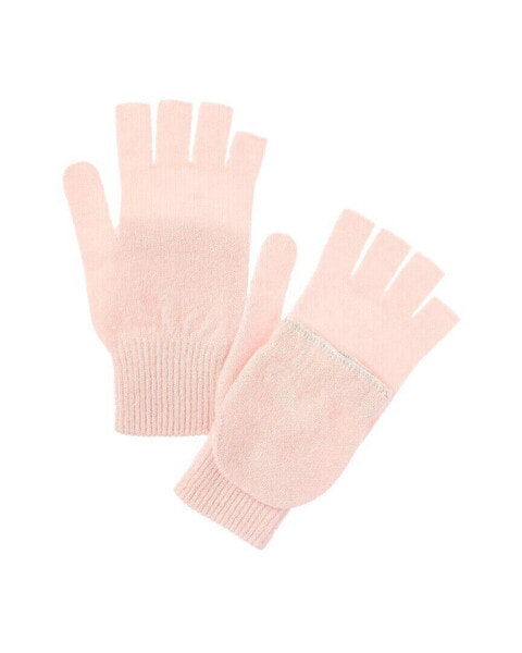 Перчатки из кашемира Scott & Scott London сшитые краем и петлей для женщин Розовые