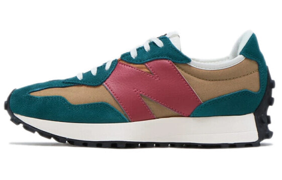 New Balance NB 327 复古 低帮 跑步鞋 女款 棕绿色 / Кроссовки New Balance NB 327 WS327WN1