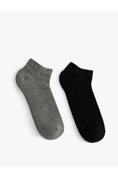 2'li Basic Patik Çorap Seti Çok Renkli
