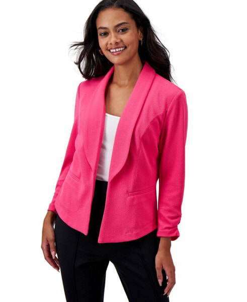 Petite 3/4-Sleeve Shawl-Collar Blazer, Created for Macy's