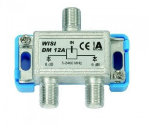 WISI DM 12 A - Cable splitter - 5 - 2400 MHz - Silver - F - 55 mm - 28 mm