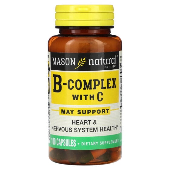 Витамины группы B Mason Natural B-Complex With C, 100 капсул