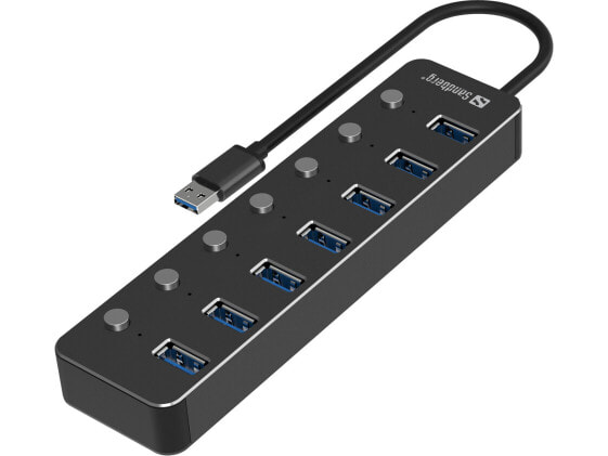 USB-концентратор USB 3.0 Sandberg 7 портов - Hub - Количество портов: 7