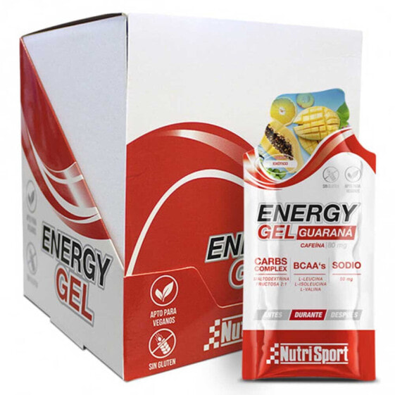 NUTRISPORT Guarana 35g Energy Gels Box Exotic