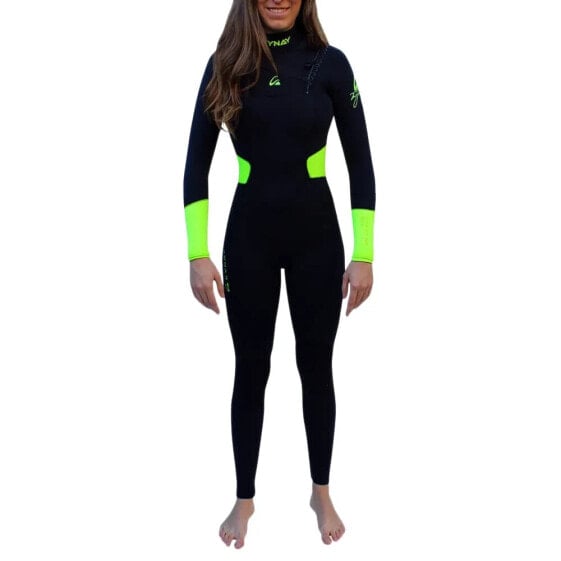 KYNAY Surf Ultra Stretch Quick Dry Woman Long Sleeve Chest Zip Neoprene Suit 5/3 mm