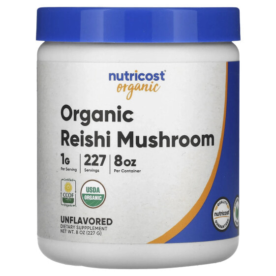 Nutricost, органический гриб рейши, без добавок, 227 г (8 унций)
