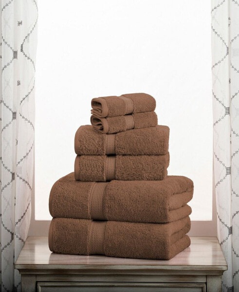 Highly Absorbent Egyptian Cotton 2-Piece Ultra Plush Solid Bath Towel Set