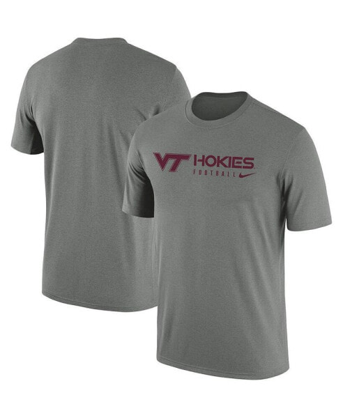 Men's Heather Gray Virginia Tech Hokies Team Legend Performance T-shirt