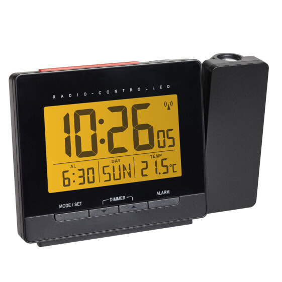 TFA Dostmann 60.5016.01, Digital alarm clock, Black, Plastic, -10 - 50 °C, Temperature, Time, AC/Battery