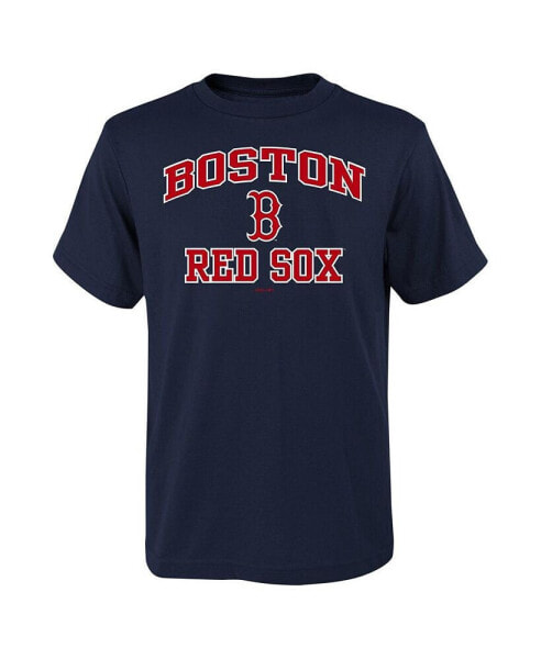Big Boys Navy Boston Red Sox Heart & Soul T-shirt