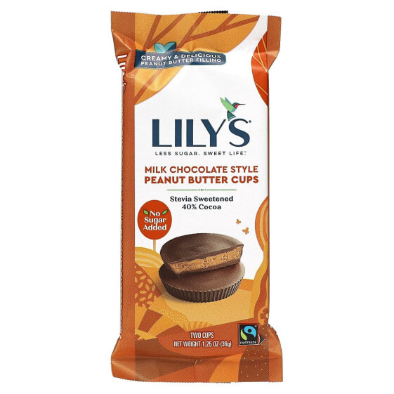 Peanut Butter Cups, Milk Chocolate Style, 2 Cups, 1.25 oz (36 g)