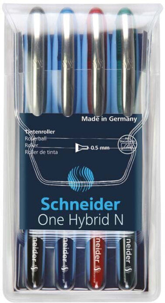 Ручка шариковая Schneider Pióro kulkowe One Hybrid N 0.5, 4 штуки (SR183594) SCHNEIDER