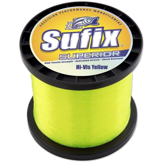 2 Spools Sufix Superior Mono Line-HiViz Yellow 40# -Total 740 yards- Free Ship