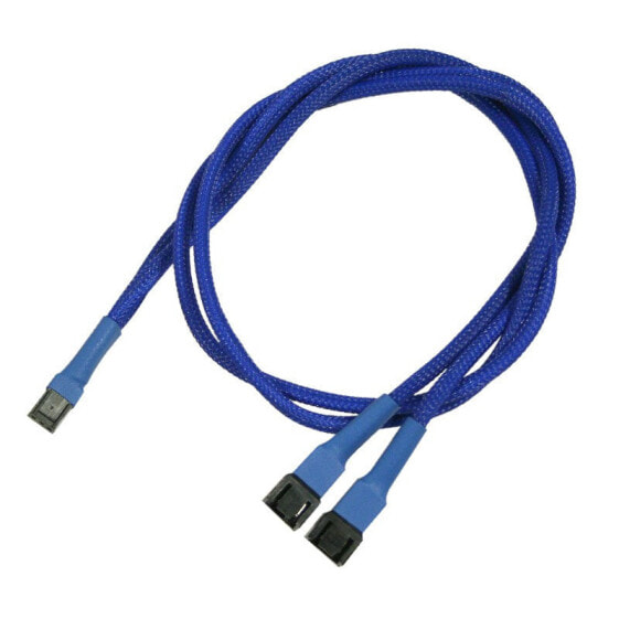 Nanoxia 900200003 - 2 x 3-pin molex - 3-pin molex - Male connector / Female connector - 0.6 m - Blue
