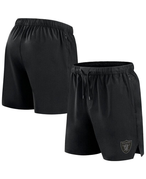 Men's Black Las Vegas Raiders Front Office Woven Shorts